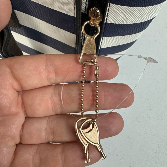 Carry and Conceal Bag Purse Navy Blue and White with Black trim BULLDOG Cases - Picture 7 of 12